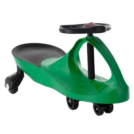Toy Time Zig Zag Car- Ride-On Toy for Kids Ages 3 and Up- Twist and Turn Scooter in Green 334989AAE